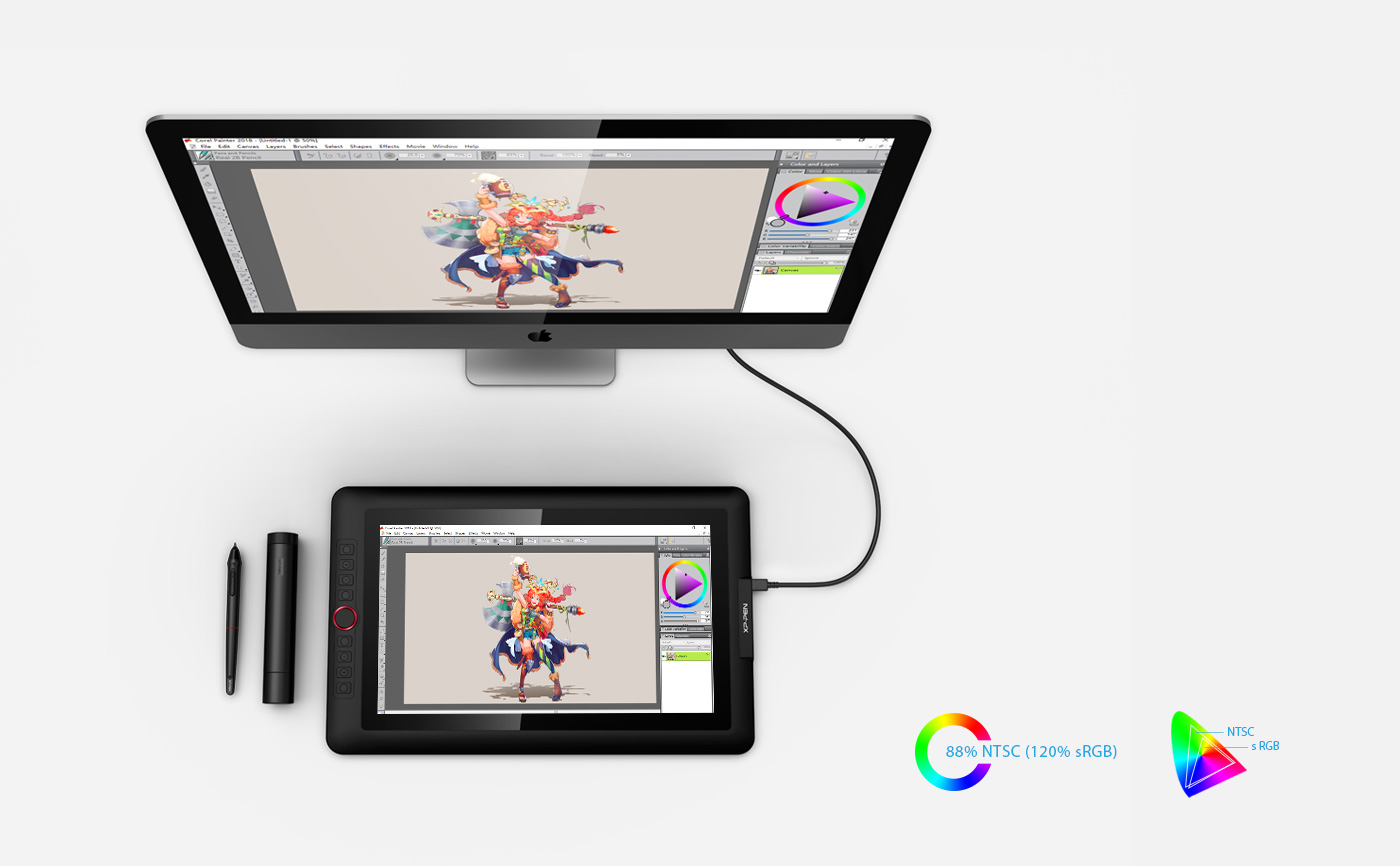 Artist 15.6 Pro Display Tablet with 72% NTSC Color Gamut