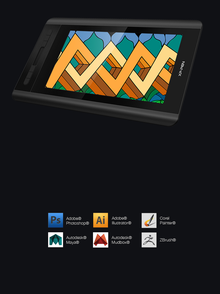 Artist 12 digital painting tablet Supports Windows and MAC OS