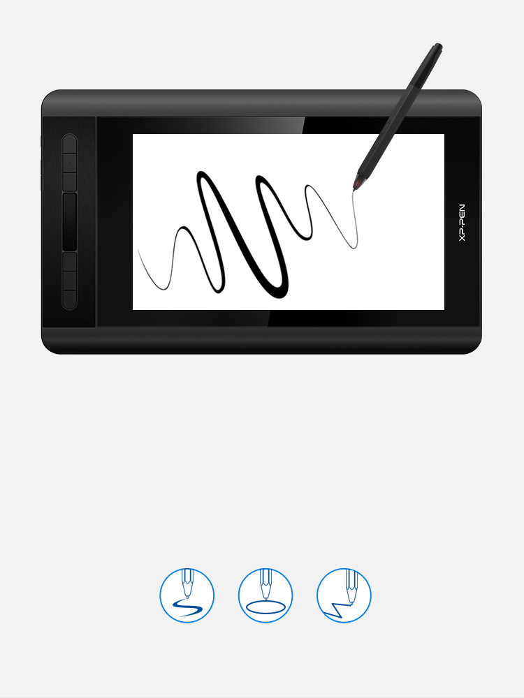 Artist 12 screen art tablet provide 8192 levels of pressure sensitivity